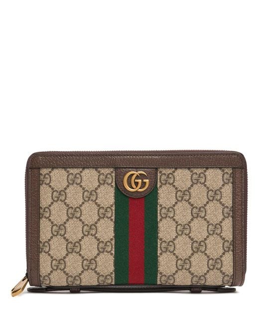 Gucci Gray Gg Supreme Canvas Passport Case for men