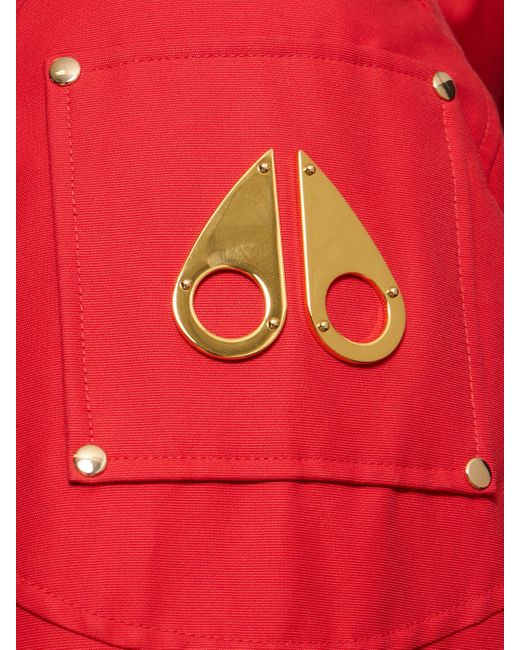 Moose Knuckles Red Little Rapids Bomber Jacket for men