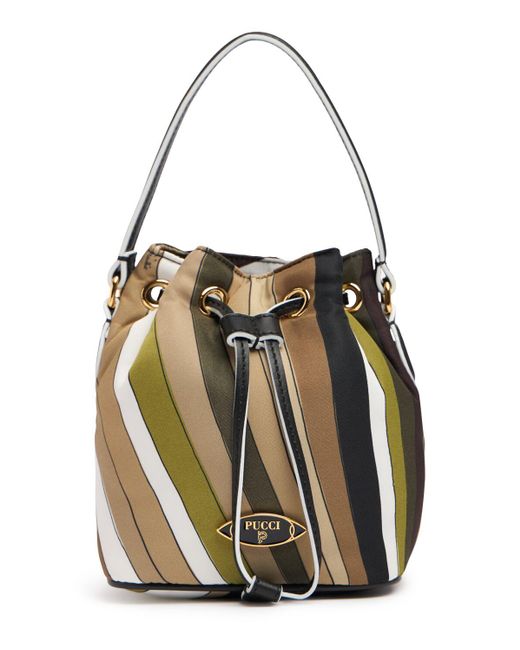 Donna Borsa A Secchiello Iride di Emilio Pucci in White