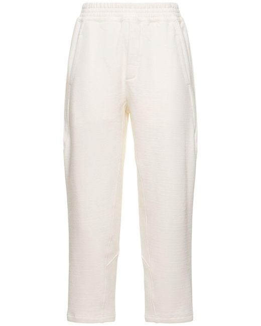 The Row White Koa Cotton Blend Jersey Sweatpants