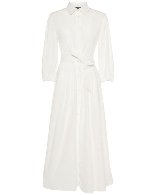 Weekend by Maxmara Faenza コットンポプリンシャツドレス