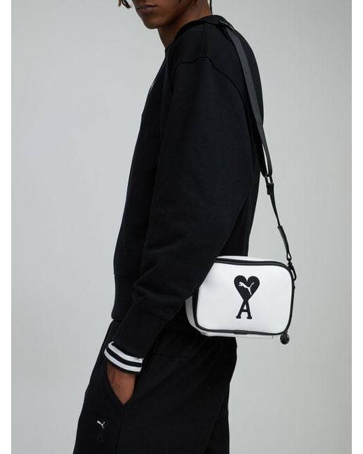 PUMA Ami Small Shoulder Bag in Black for Men | Lyst Canada