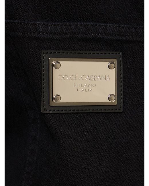 Dolce & Gabbana Black Cotton Denim Pants for men