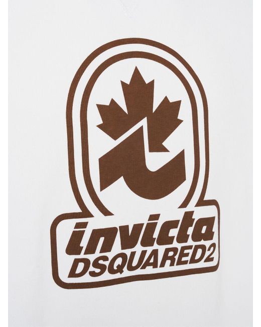 DSquared² Sweatshirt Im Cool Fit "invicta" in White für Herren