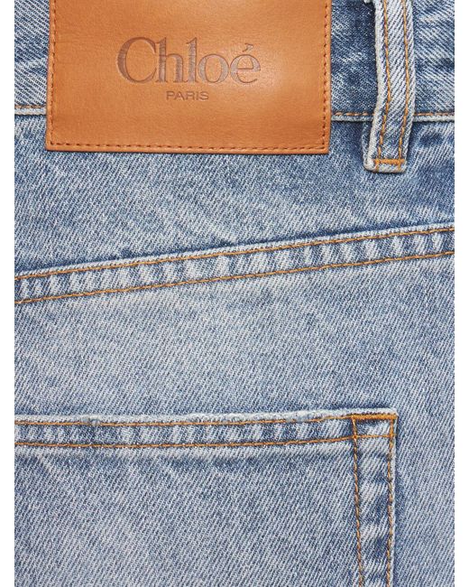 Chloé Blue Jeans Aus Patchwork-denim