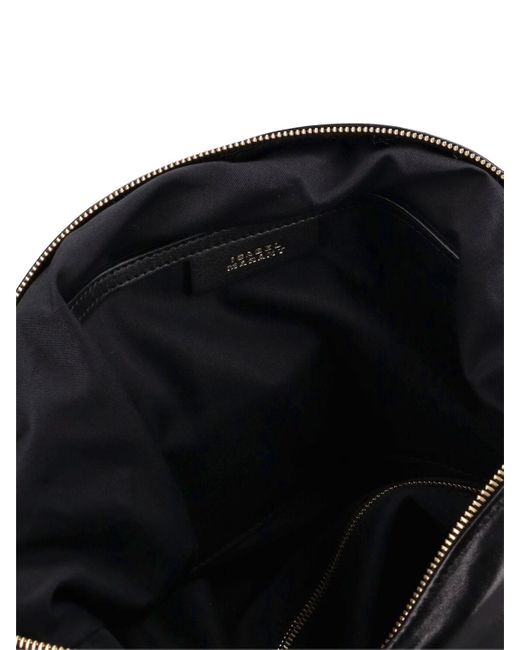 Isabel Marant Black Large Leyden Leather Shoulder Bag