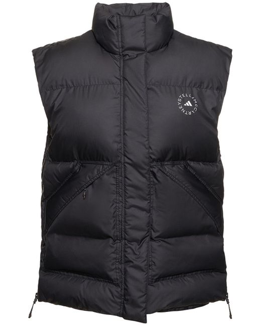 Adidas By Stella McCartney Black Nylon Puffer Vest