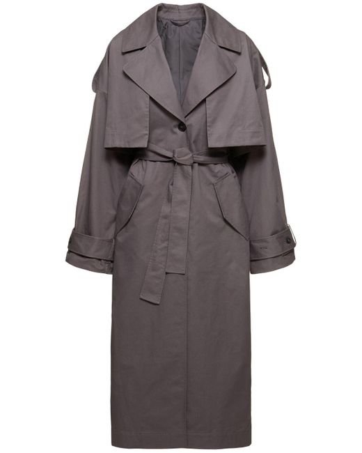 Trench-coat en coton atom Axel Arigato en coloris Gray