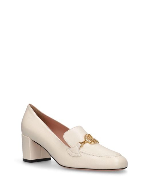 Bally Natural 50mm Obrien Leather Loafers