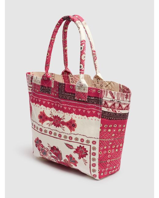 Isabel Marant Pink Small Yenky Bandana Printed Bag