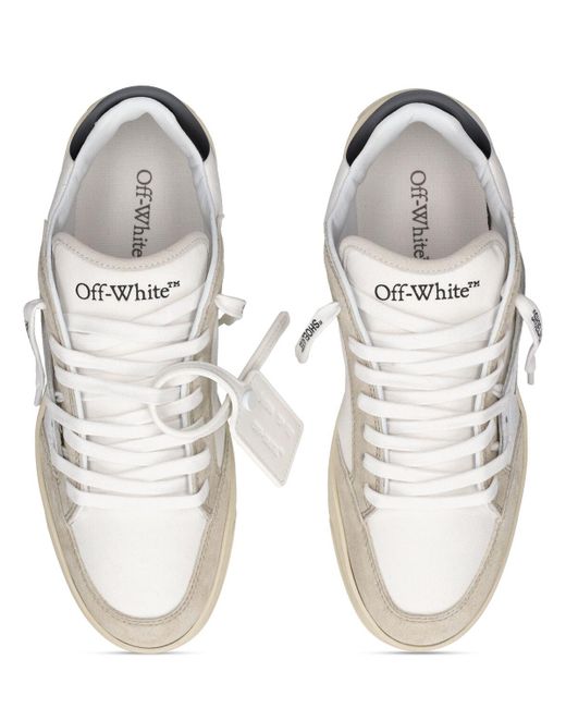 Off-White c/o Virgil Abloh Ledersneakers "5,0" in White für Herren