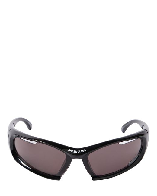 Balenciaga 0318s Dynamo Injected Sunglasses in Brown | Lyst UK