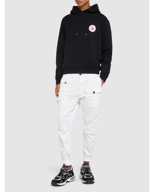 メンズ DSquared² Sexy ストレッチコットンカーゴパンツ White