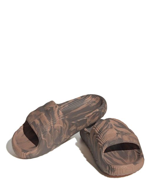 adidas Originals Adilette 22 Slides in Brown for Men | Lyst