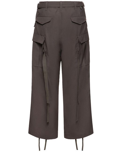 Sacai Brown Tailored Suiting Pants for men