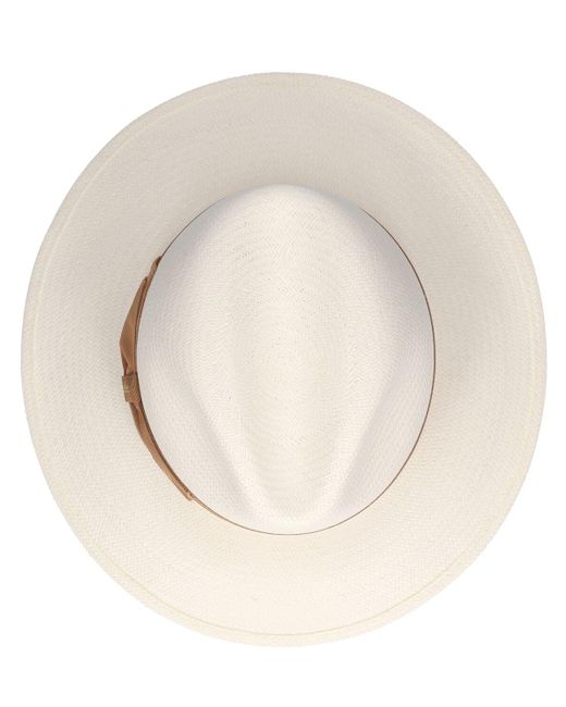 Cappello panama giulietta di Borsalino in White