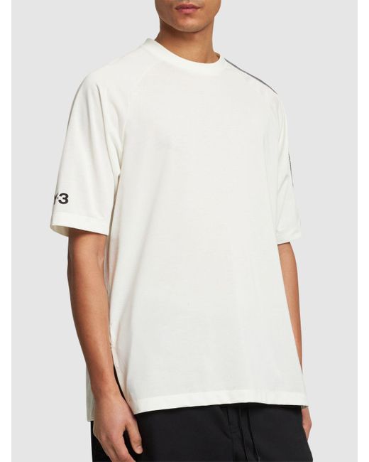 Y-3 White 3S Short Sleeve T-Shirt for men