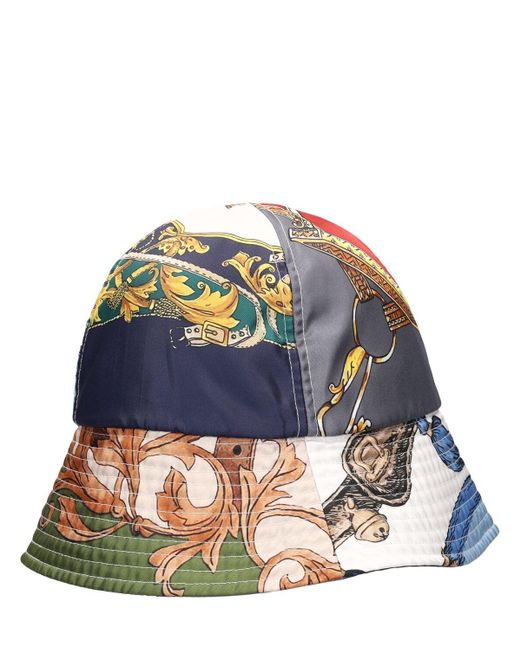 Comme des Garçons Green Printed Bucket Hat for men