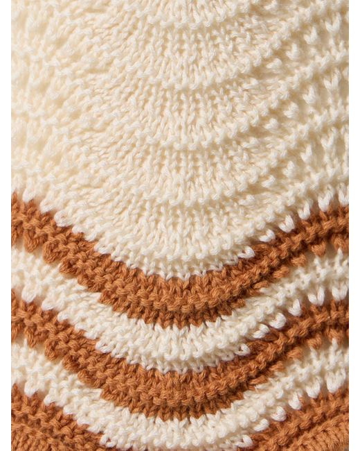 Zimmermann Natural Junie Textured Cotton Knit Shorts