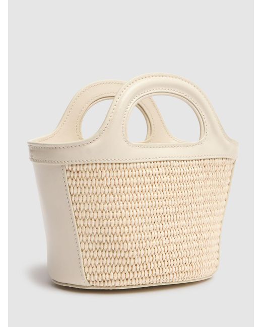Marni Natural Tasche Mit Raffiaeffekt "micro Tropicalia"