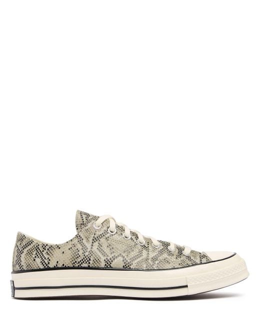 Converse White Chuck 70 Snake Print Sneakers