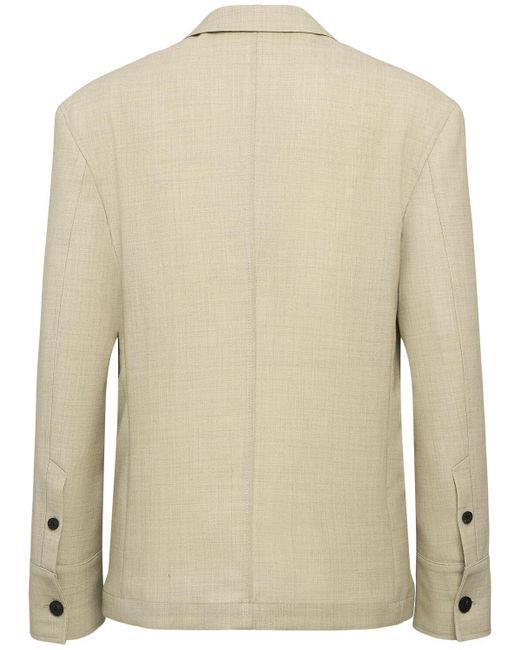 Jacquemus Wollblazer "la Veste Canevas" in Natural für Herren
