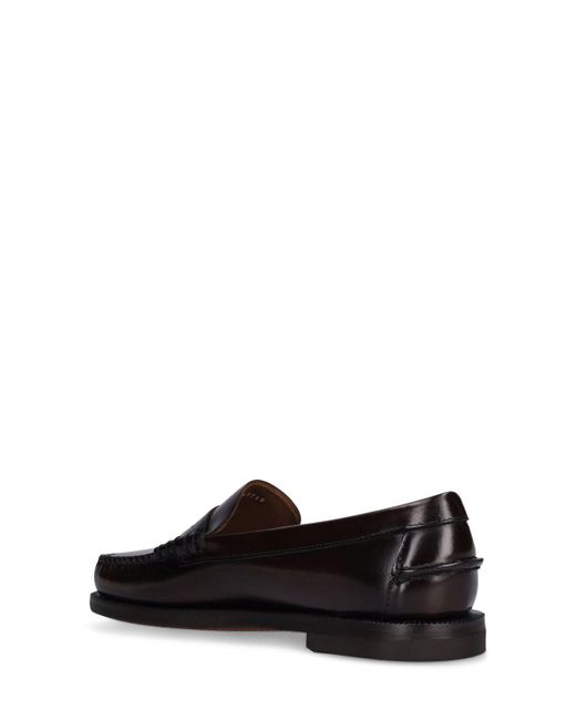 Sebago Black 20Mm Classic Dan Smooth Leather Loafers