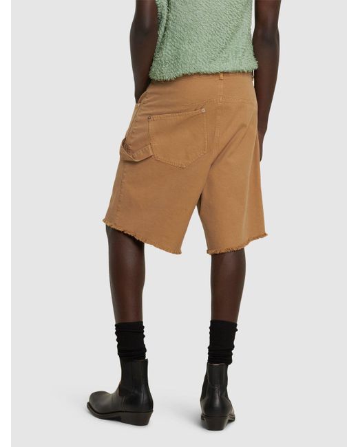 J.W. Anderson Natural Twisted Cotton Workwear Shorts for men