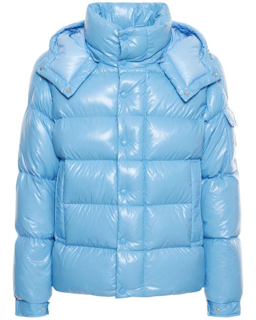 Moncler Synthetic Maya 70 Down Jacket in Sky Blue (Blue) for Men | Lyst