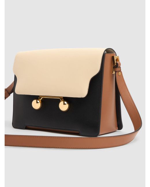 Femme Sac Porté Épaule Moyen En Cuir Trunkaroo Unique Marni en coloris Black