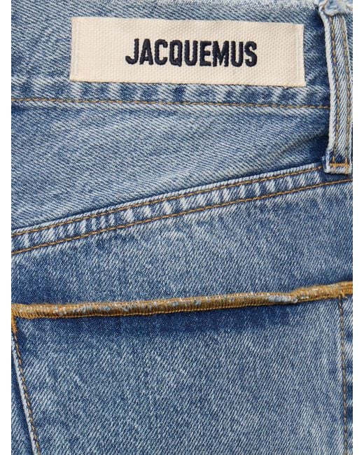 Jeans rectos de denim Jacquemus de color Blue