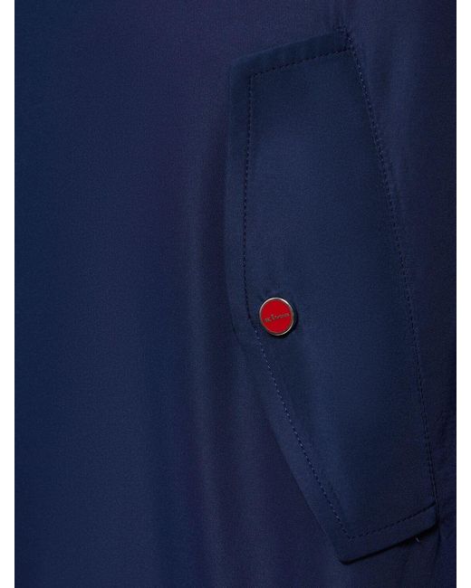 Kiton Blue Logo Zipped Jacket for men