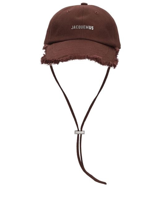 Casquette en coton la casquette artichaut Jacquemus en coloris Brown