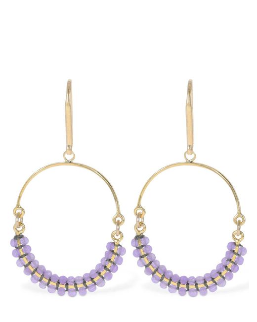 Isabel Marant Multicolor Cesaria Beads Hoop Earrings
