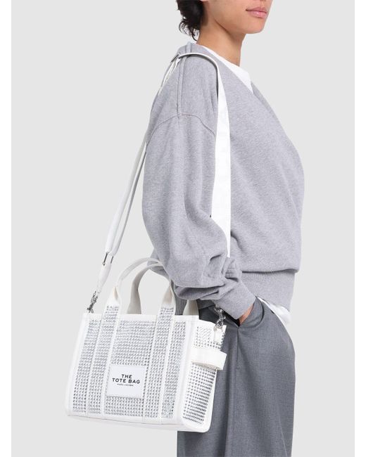 Marc Jacobs White Tasche Aus Canvas "the Small Tote"