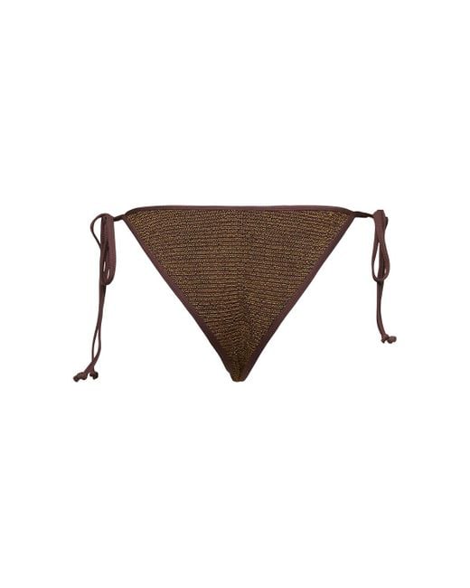 Slip bikini triangolari anisha di Bondeye in Brown