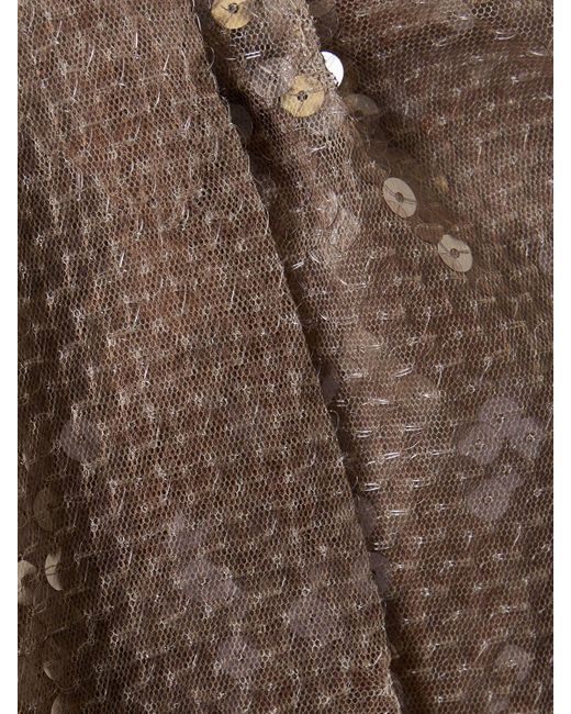 16Arlington Brown Minikleid Mit Pailletten "mirai"