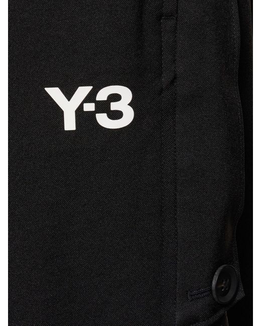 Y-3 Hose Mit Knopf "3s" in Black für Herren