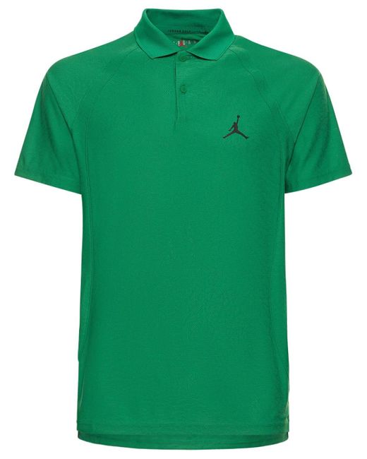 Nike Green Jordan Golf Dri-fit Tech Polo for men