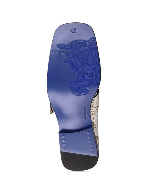 Burberry Loafer Aus Leder "mf Shield" in Multicolor für Herren