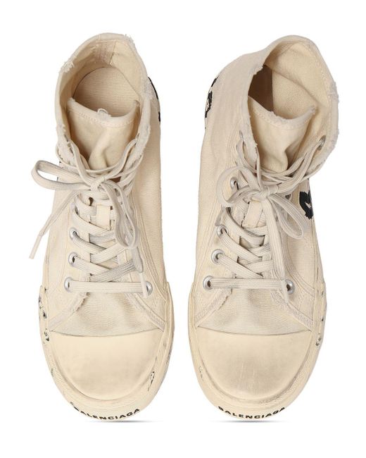Balenciaga Paris High top Sneakers in Natural for Men Lyst