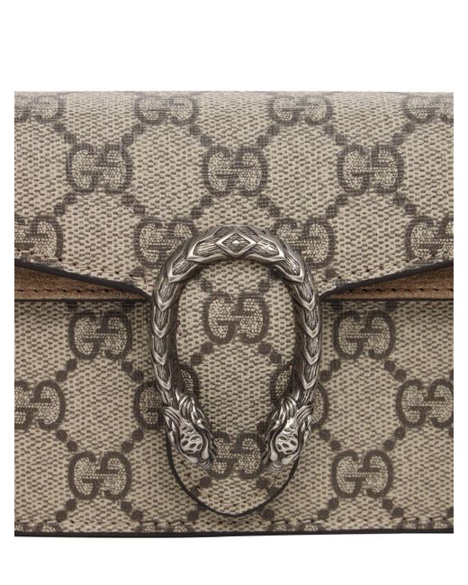 Gucci Gray Super Mini Dionysus Gg Supreme Bag
