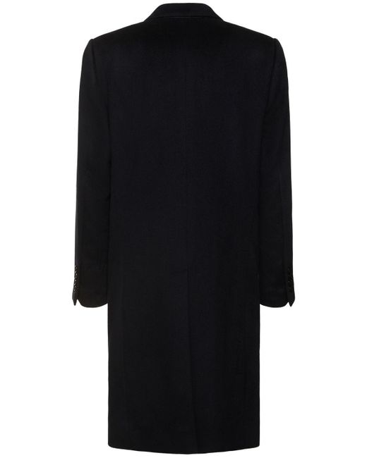 Dolce & Gabbana Kaschmirmantel Mit Spitzem Revers in Black für Herren