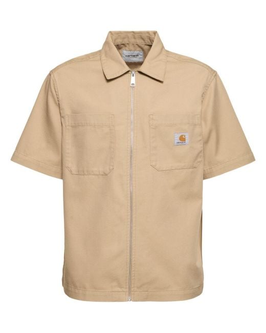 Carhartt Natural Sandler Short Sleeve Rinsed Shirt for men