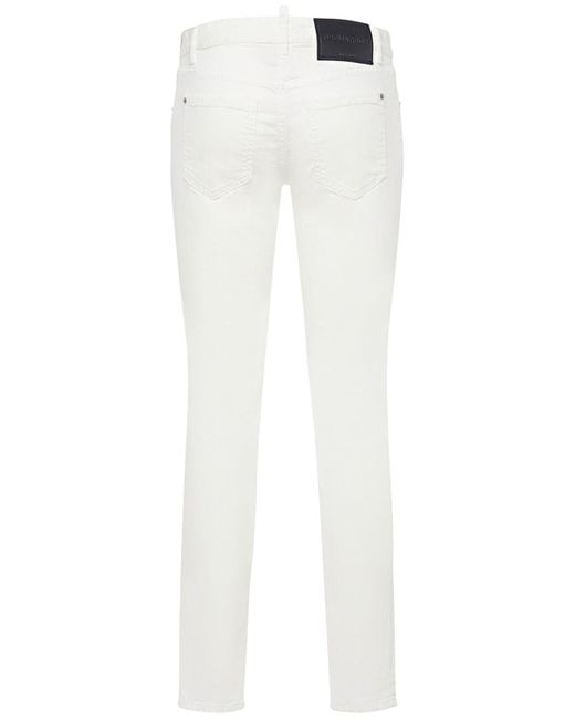 DSquared² White twiggy Low Rise Denim Skinny Jeans
