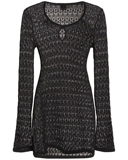 Isabel Marant Black Minikleid Aus Baumwollmischgewebe "parma"