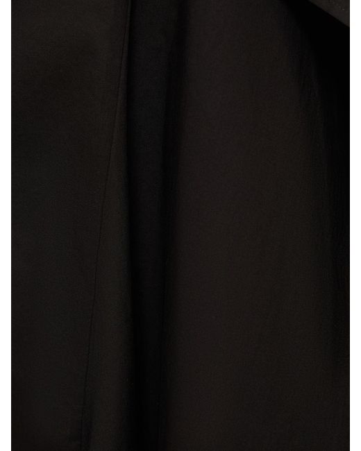 Top asimmetrico in cotone di Yohji Yamamoto in Black