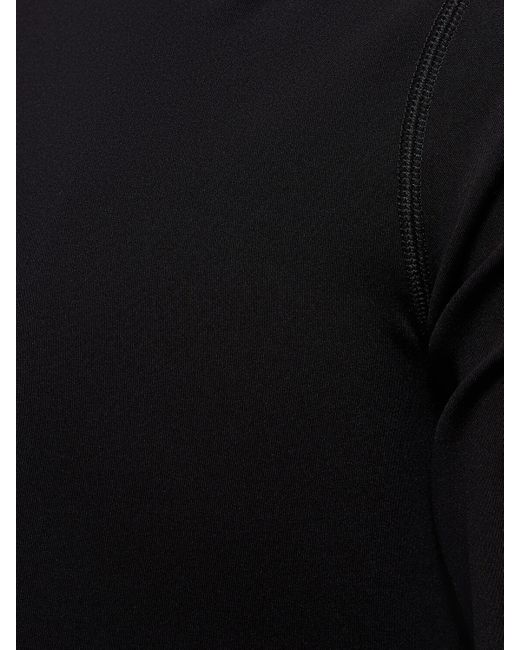 Crop top en matière technique à carreaux cynthia Burberry en coloris Black