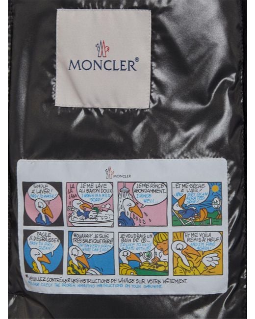 Moncler Black Bormes Hooded Nylon Down Vest for men