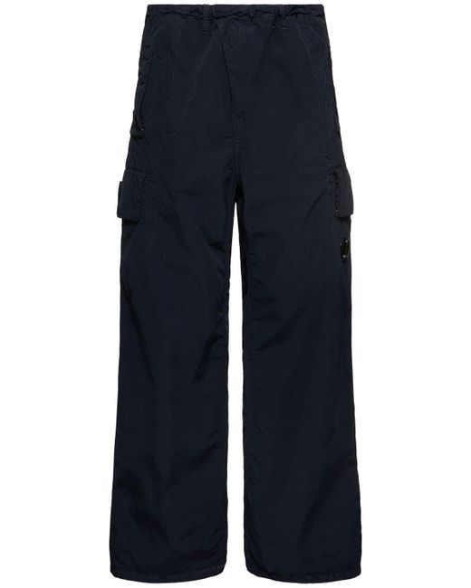 C P Company Herren Flatt Nylon Oversize Pants in Blue für Herren